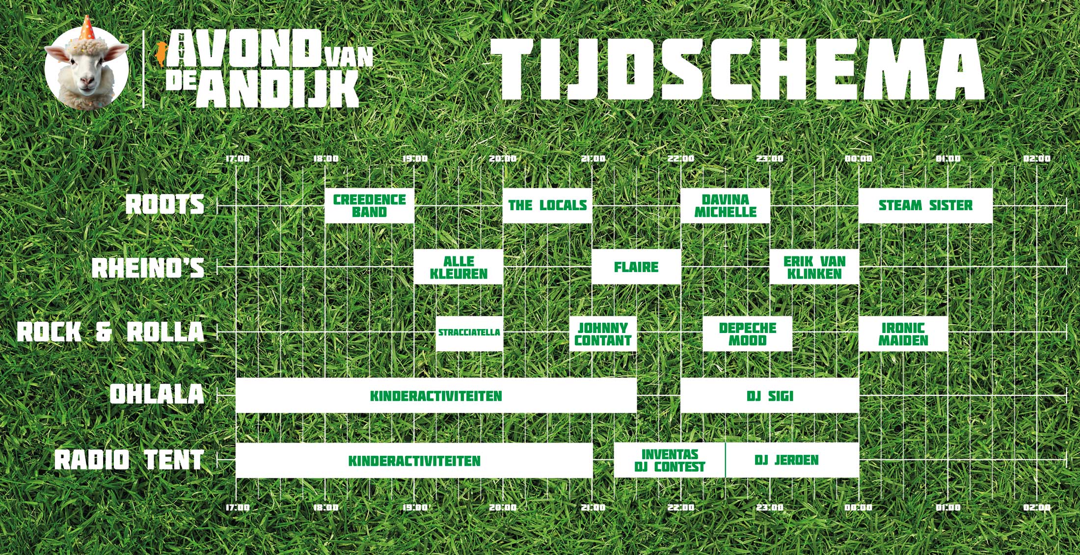 Tijdschema, Andijk, De Avond van Andijk